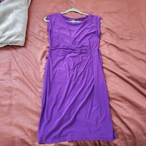 MSK Vibrant Purple Midi Dress